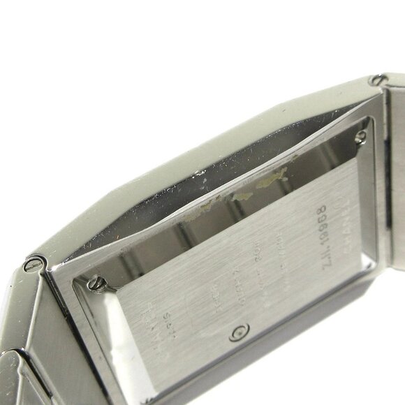 Auth CHANEL Chocolat H0934 Silver Women's Wrist Watch - Picture 7 of 10